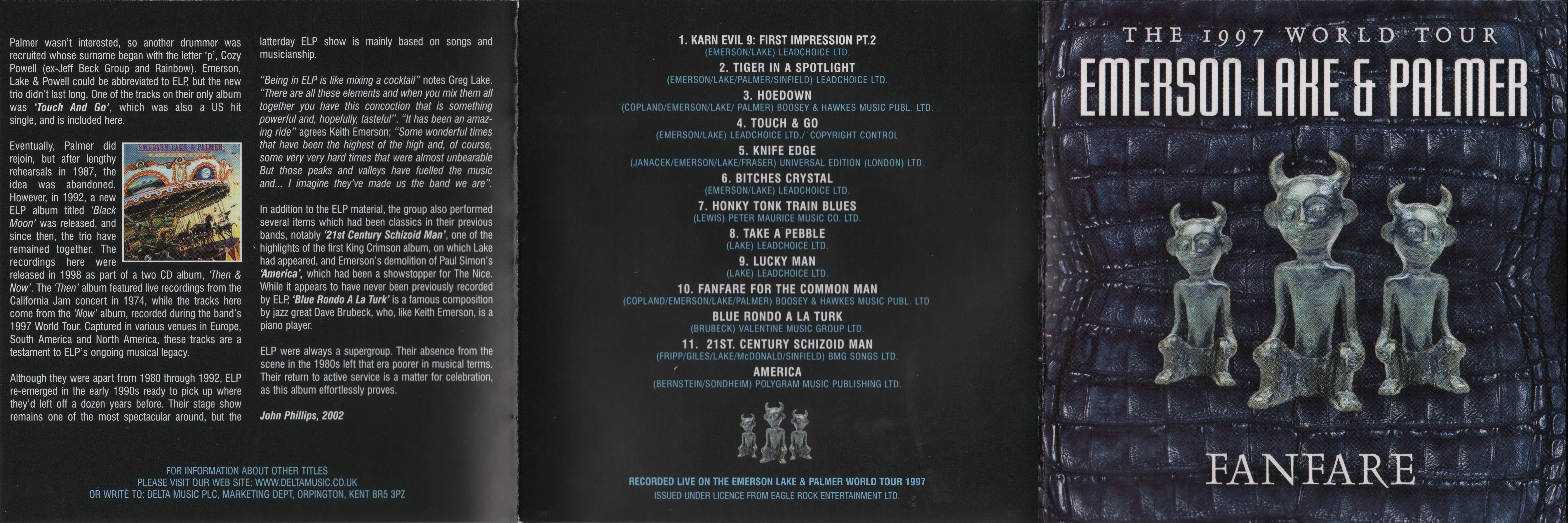 Emerson, Lake and Palmer Fanfare The 1997 World Tour [digipack01 aus]